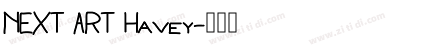 NEXT ART Havey字体转换